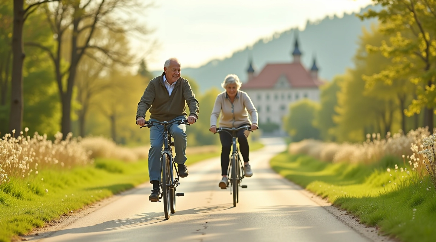 Seniori braucē ar velosipēdiem pa Latvijas vēsturiskajiem ceļiem